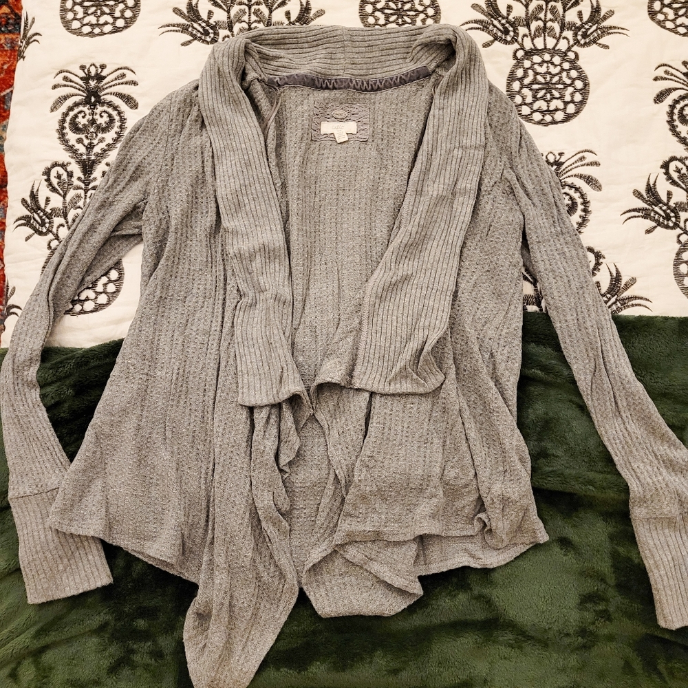 Women's gray cardigan
